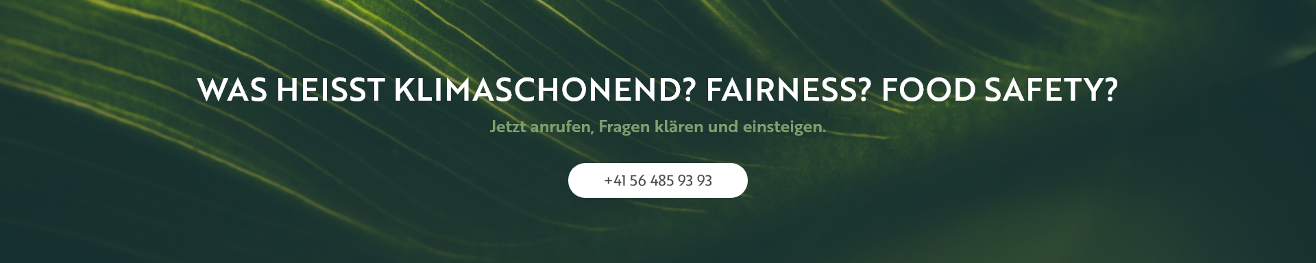 Was heisst klimaschonend? Fairness? Food Safety?